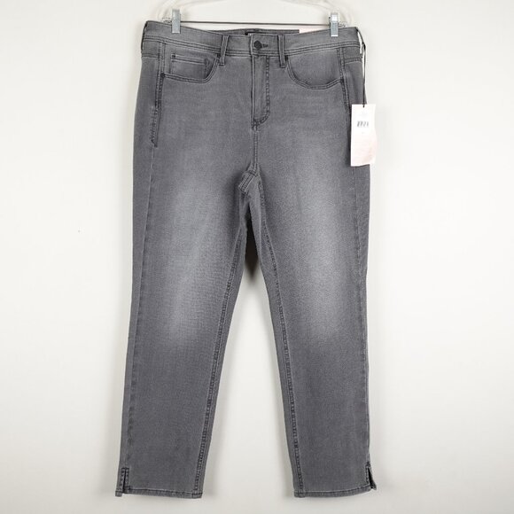 NEW NYDJ Curves 360 Slim Straight Jeans Womens 16 (37x28) Stretch Shape Denim - Picture 1 of 14